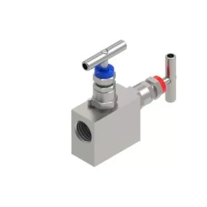 M22 - MANIFOLD 90° 2 VLV MONTAGGIO REMOTO CON SFIATO FEMMINA/FEMMINA