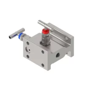 M220 - H-MANIFOLD 180° 2 VLV MONTAGGIO DIRETTO CON SFIATO FLANGIATO/FLANGIATO