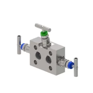 M341 - MANIFOLD 180° 3 VLV MONTAGGIO DIRETTO FILETTATO/FLANGIATO